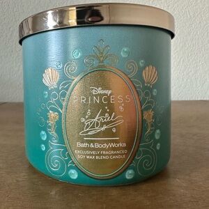 NEW bath and body works Disney Princess ARIEL 3 wick Candle NEW